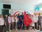 Сегодня коллектив Детской стоматологической поликлиники №3 принял участие в Общереспубликанской общественной гражданско-патриотической церемонии «Светлой памяти павших в борьбе против фашизма» 