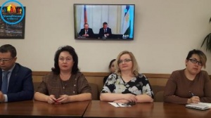 Участие в видеоселекторном совещании Участие в видеоселекторном совещании